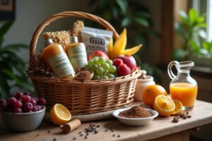 gesunder präsentkorb-Titel